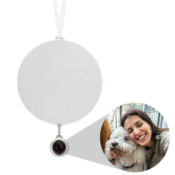 Personalized Circle Symbol Photo Ornament